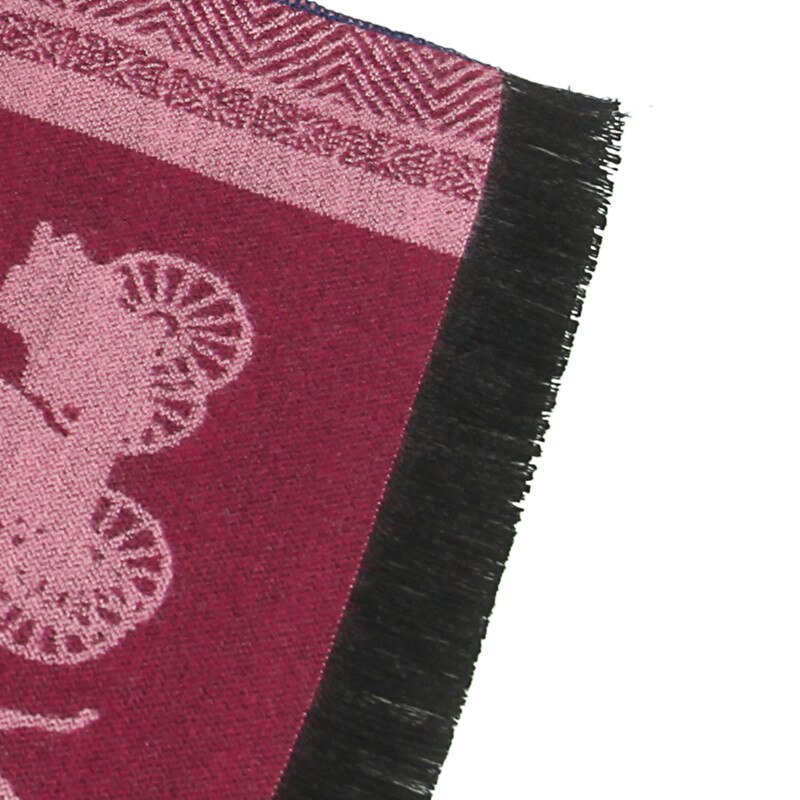 soft Warm Winter scarf business Casual brand designer cashmere Scarf Men horse carriage Shawl scarves foulard bufanda
