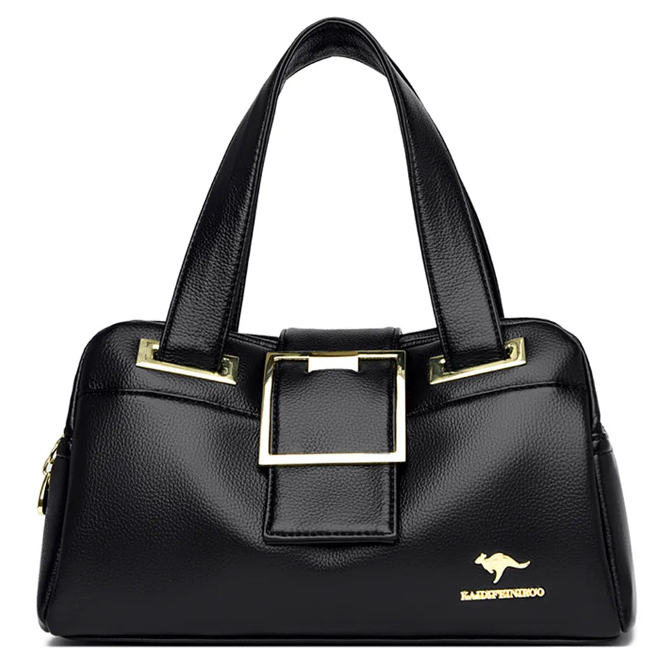 Multi Layered Women's Premium Leather Handbags Luxury Designer Bags