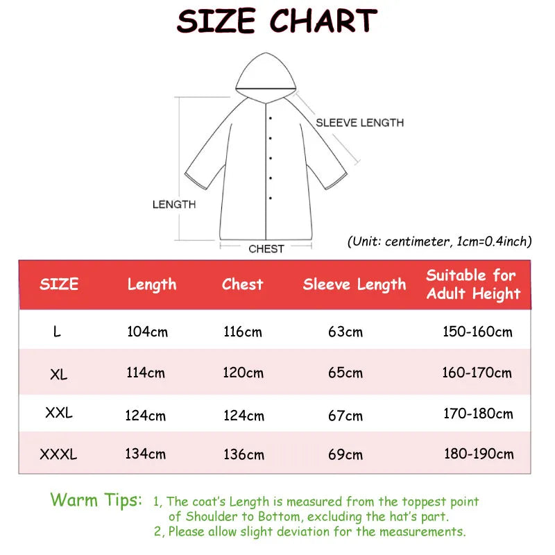 Fashionable Waterproof Long Raincoat Trench Coat for Adults Black Hooded Raincoat for Women and Men, Ideal for Outdoor Hiking, Travel, Fishing, and Climbing with Thickened Material