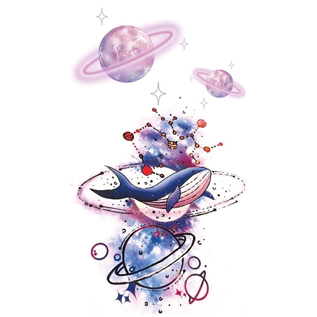 3D Water Transfer Sticker Body Tattoo Sticker Waterproof Temporary Decal Leg Body Art Tattoo Flower Removable Cover Scar
