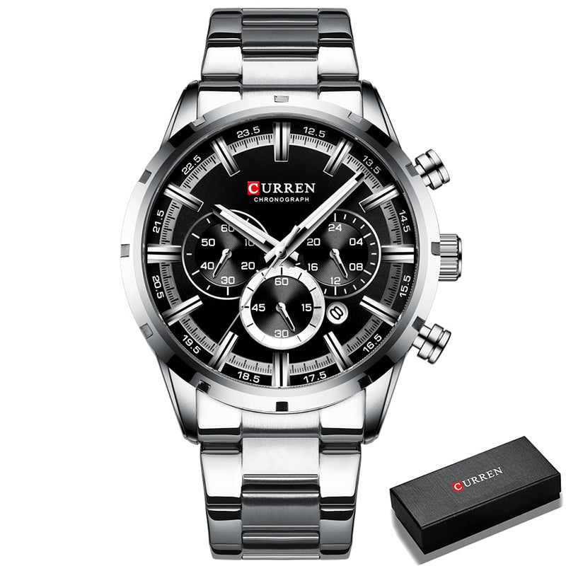 Men Watch Top Luxury Brand Sports Quartz | Waterproof Chronograph Wristwatch | Relogio Masculino
