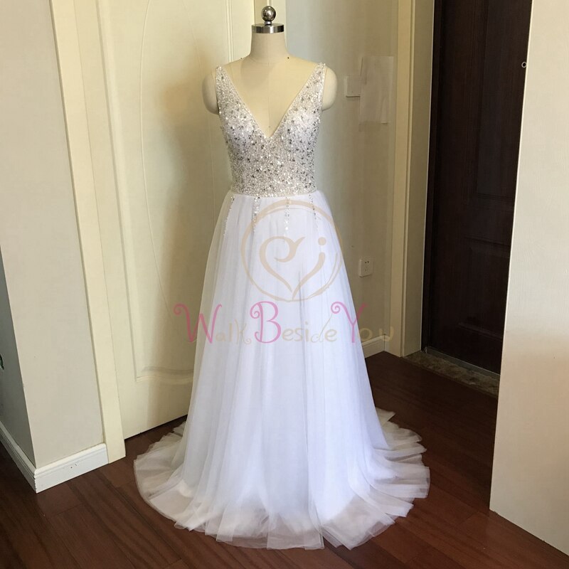 Beading Prom cocktail Dresses 2023 Plus Size Pink High Split Tulle Sweep Train Sleeveless Evening Gown A-line Lace Up Backless Vestido De