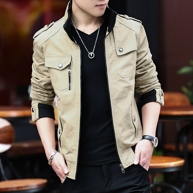 Mens Jacket Fashion Army Military Jacket Man Coats