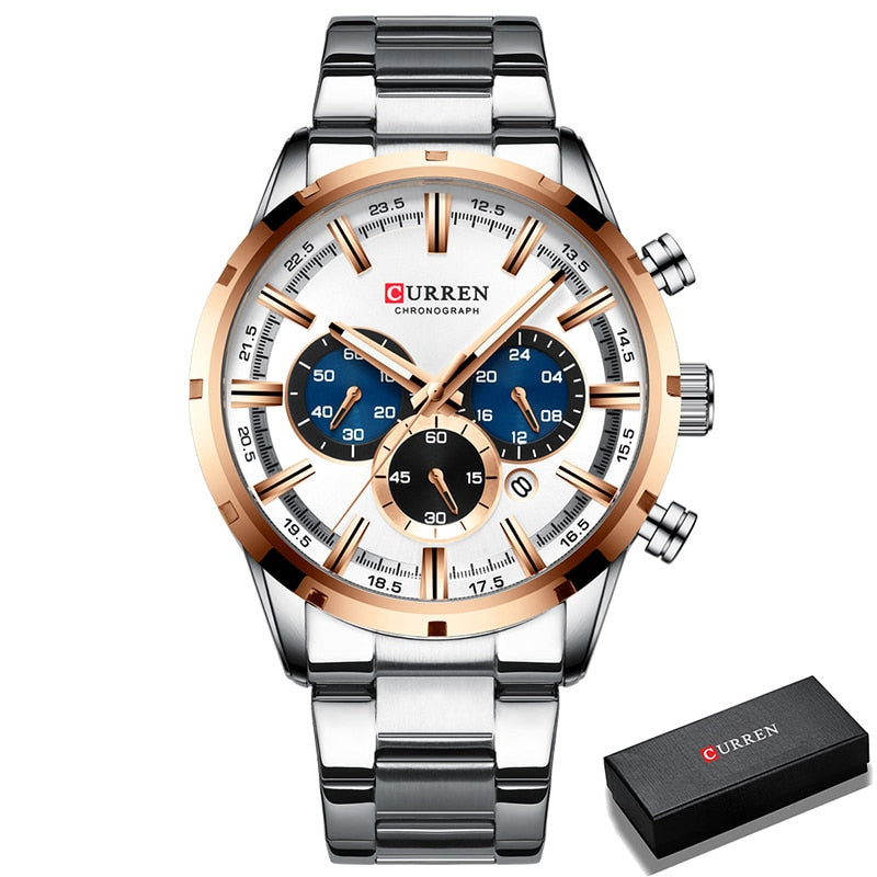Men Watch Top Luxury Brand Sports Quartz | Waterproof Chronograph Wristwatch | Relogio Masculino