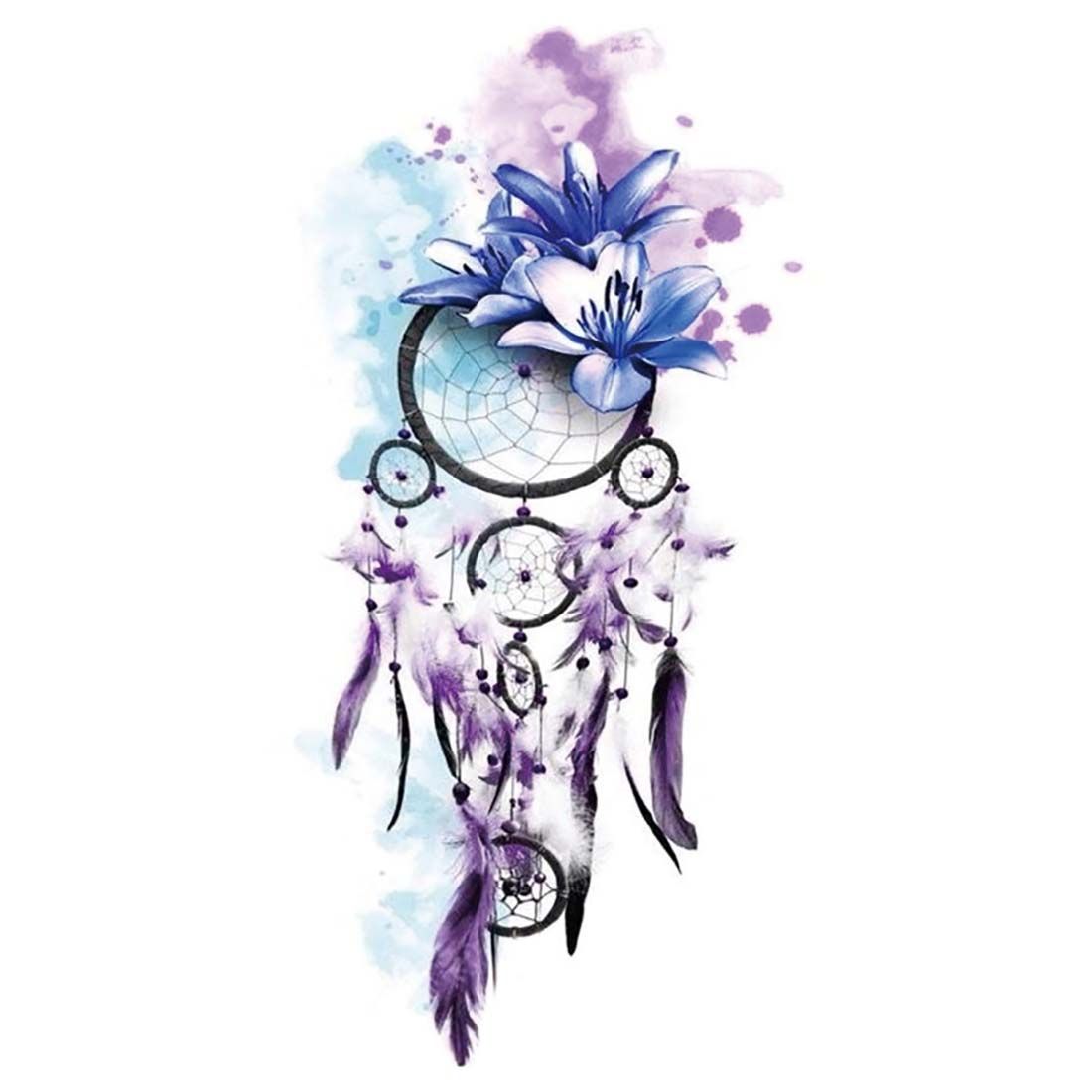 3D Water Transfer Sticker Body Tattoo Sticker Waterproof Temporary Decal Leg Body Art Tattoo Flower Removable Cover Scar