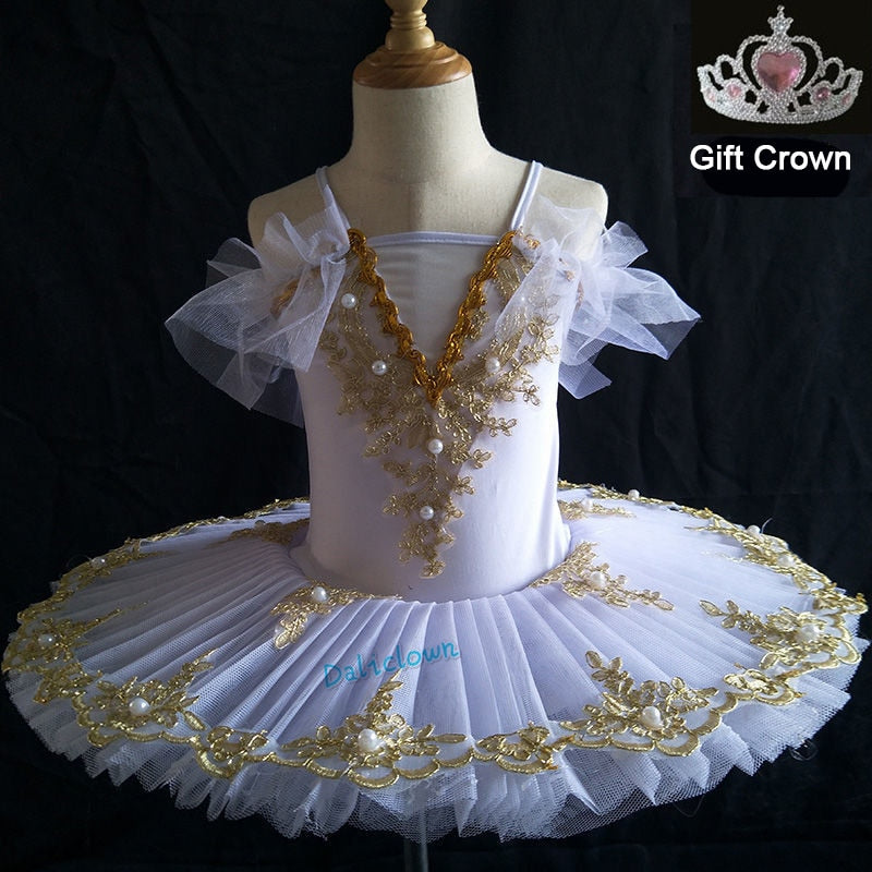 Professional Ballet Tutu Girls Blue Pink Platter Pancake Tutu Ballerina Party Dress Adult Women Child Kids Ballet Dance Costume
