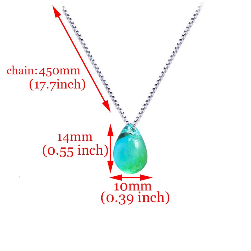 Transparent Chain Ocean Sea Invisible Transparent Fishing Line Short Chain Beach Pendants Transparent Necklace