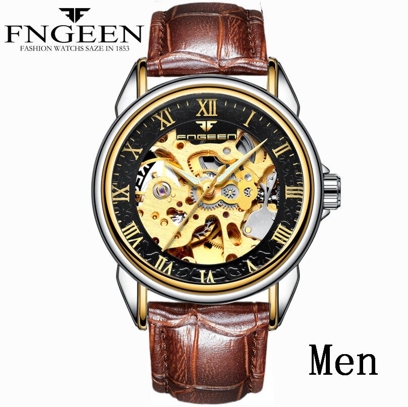Men's Luxury Automatic Mechanical Watch | Tourbillon Clock | Gold Fashion Skeleton | Top Brand Wristwatch
