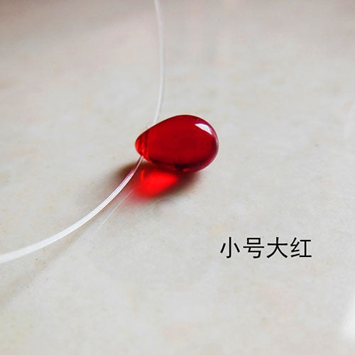 Transparent Chain Ocean Sea Invisible Transparent Fishing Line Short Chain Beach Pendants Transparent Necklace