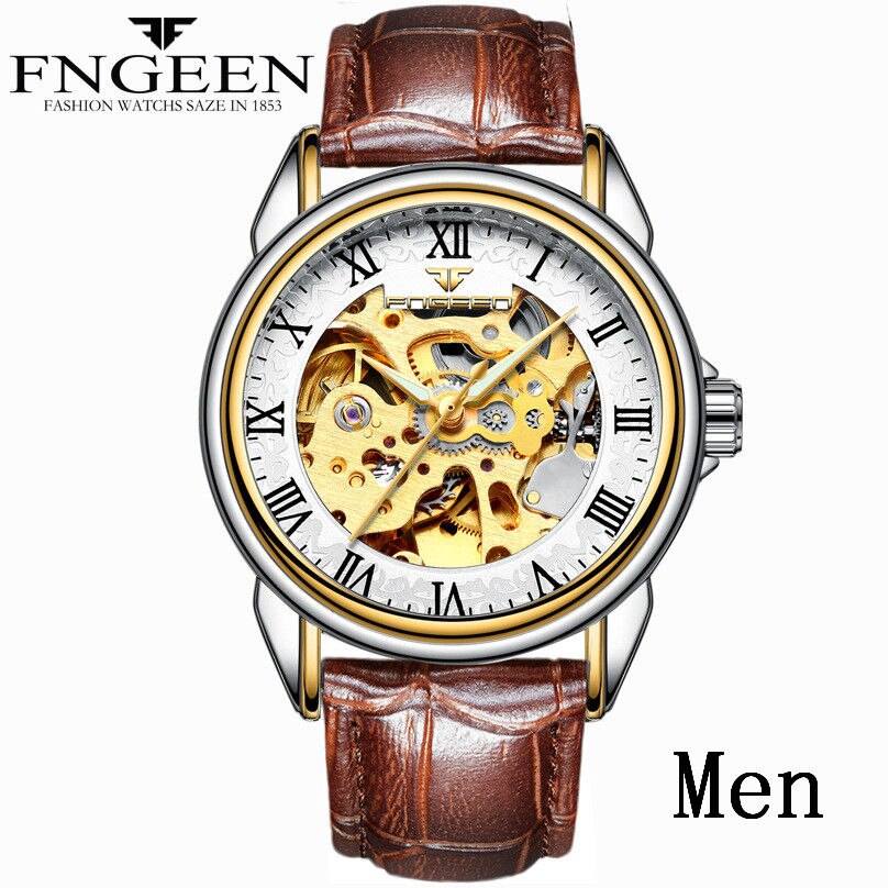 Men's Luxury Automatic Mechanical Watch | Tourbillon Clock | Gold Fashion Skeleton | Top Brand Wristwatch