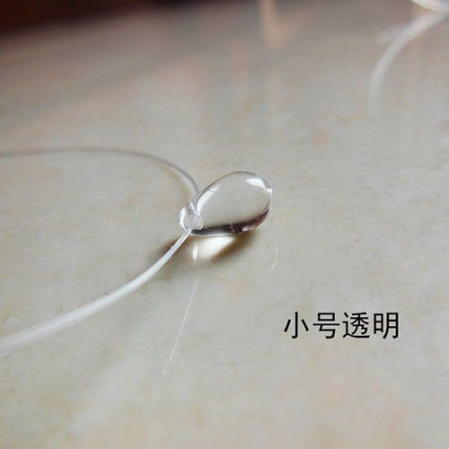 Transparent Chain Ocean Sea Invisible Transparent Fishing Line Short Chain Beach Pendants Transparent Necklace