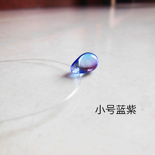 Transparent Chain Ocean Sea Invisible Transparent Fishing Line Short Chain Beach Pendants Transparent Necklace