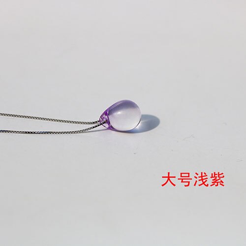 Transparent Chain Ocean Sea Invisible Transparent Fishing Line Short Chain Beach Pendants Transparent Necklace