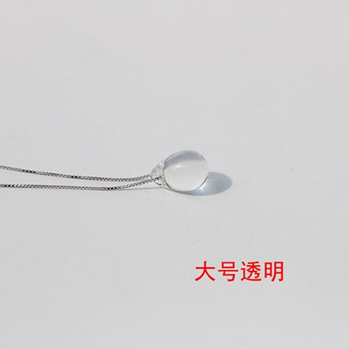 Transparent Chain Ocean Sea Invisible Transparent Fishing Line Short Chain Beach Pendants Transparent Necklace