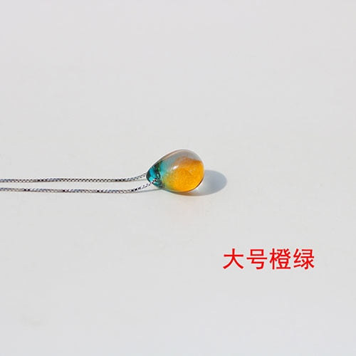 Transparent Chain Ocean Sea Invisible Transparent Fishing Line Short Chain Beach Pendants Transparent Necklace