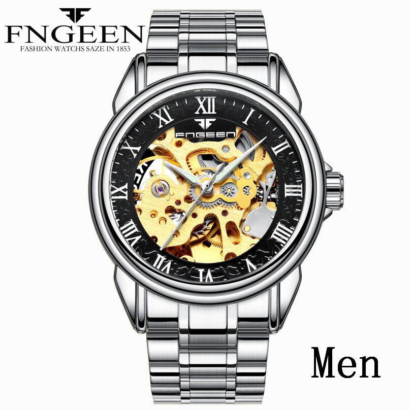 Men's Luxury Automatic Mechanical Watch | Tourbillon Clock | Gold Fashion Skeleton | Top Brand Wristwatch
