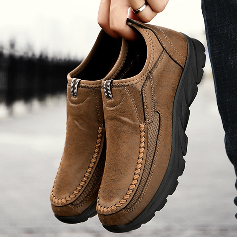 Men's Casual Shoes Handmade Retro Leisure Loafers, Sneakers - New Fashion Loafers Zapatos Casuales Hombres