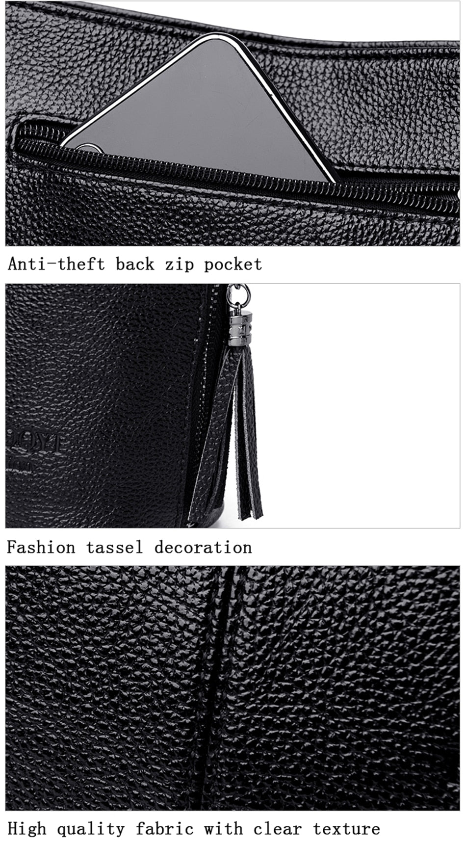 Genuien Tassels Ladies Hand Crossbody Bags For Women Leather Luxury Purses And Handbags Women Shoulder Bags Designer Bucket Sac