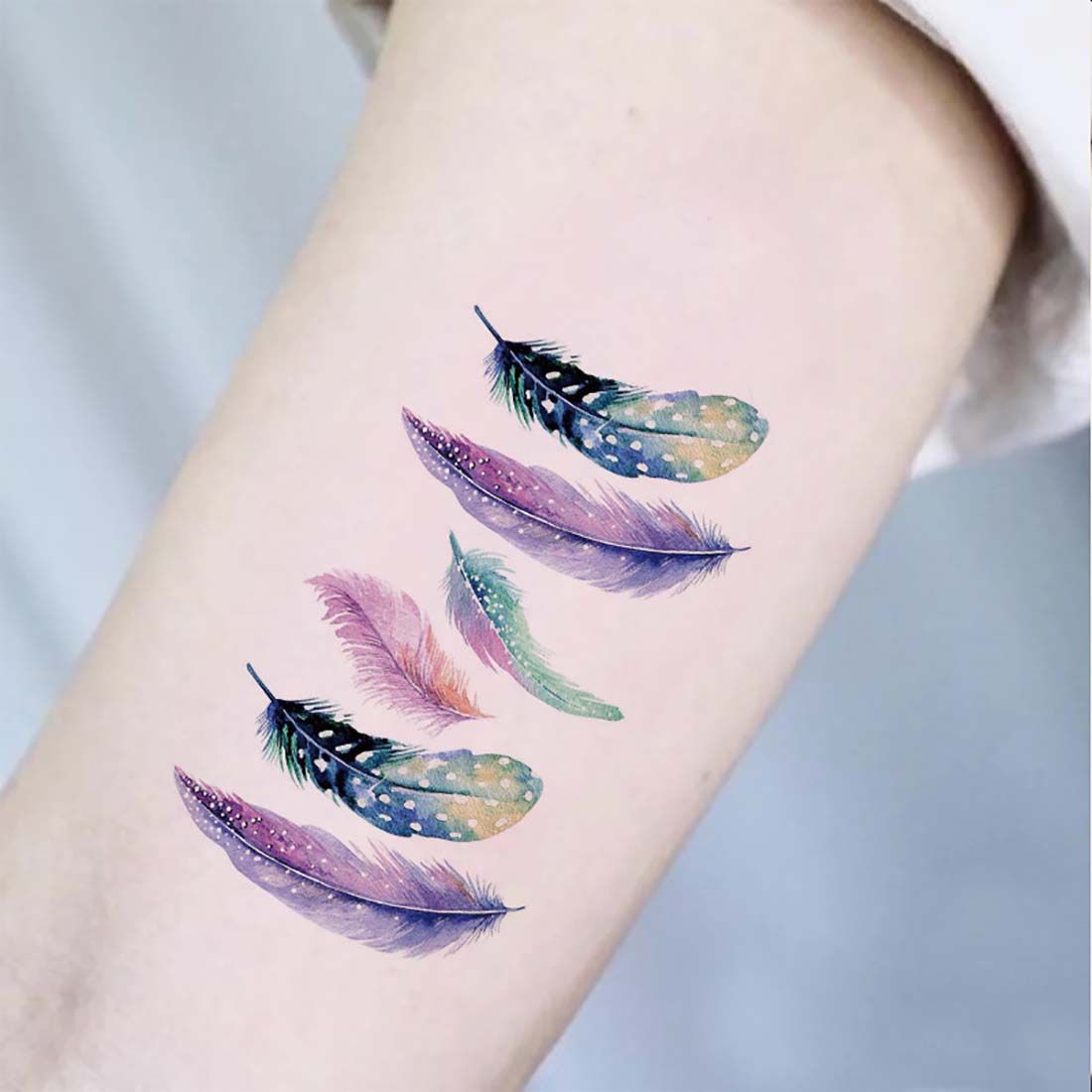 3D Water Transfer Sticker Body Tattoo Sticker Waterproof Temporary Decal Leg Body Art Tattoo Flower Removable Cover Scar