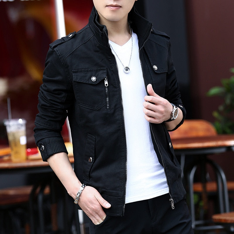 Mens Jacket Fashion Army Military Jacket Man Coats