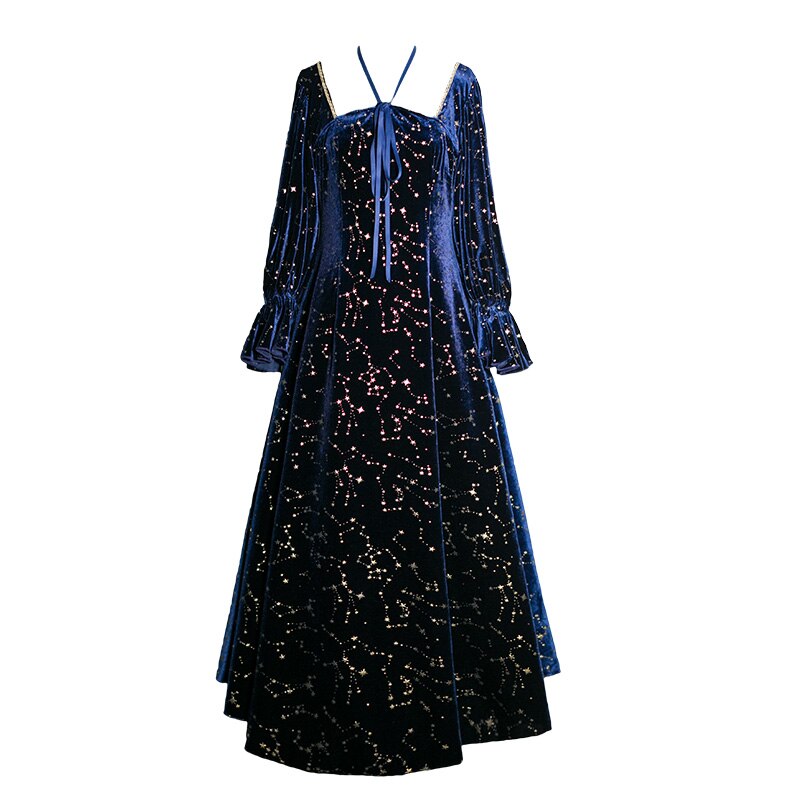 Vintage Party Dress Women Evening French Elegant Retro Dress Female Casual Long Sleeve Flroal Midi Dress Korean 2023 Autumn Chic