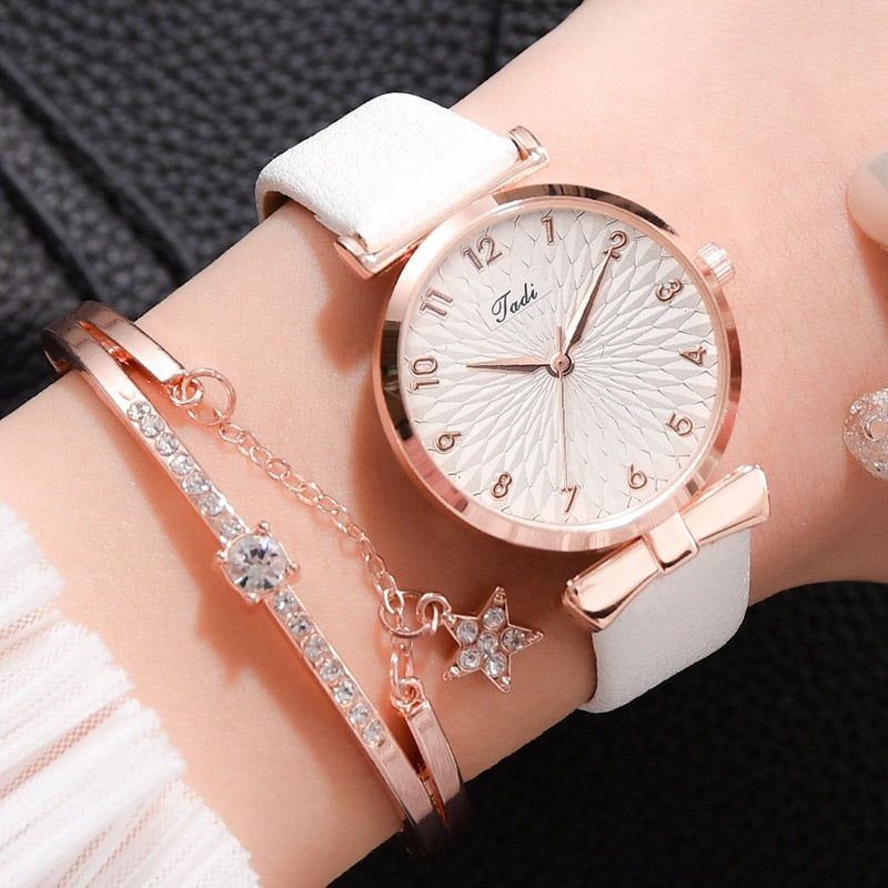 Luxury Women Bracelet Quartz Watches For Women Ladies Sports Dress Pink Dial Wrist Watch Clock Relogio Feminino