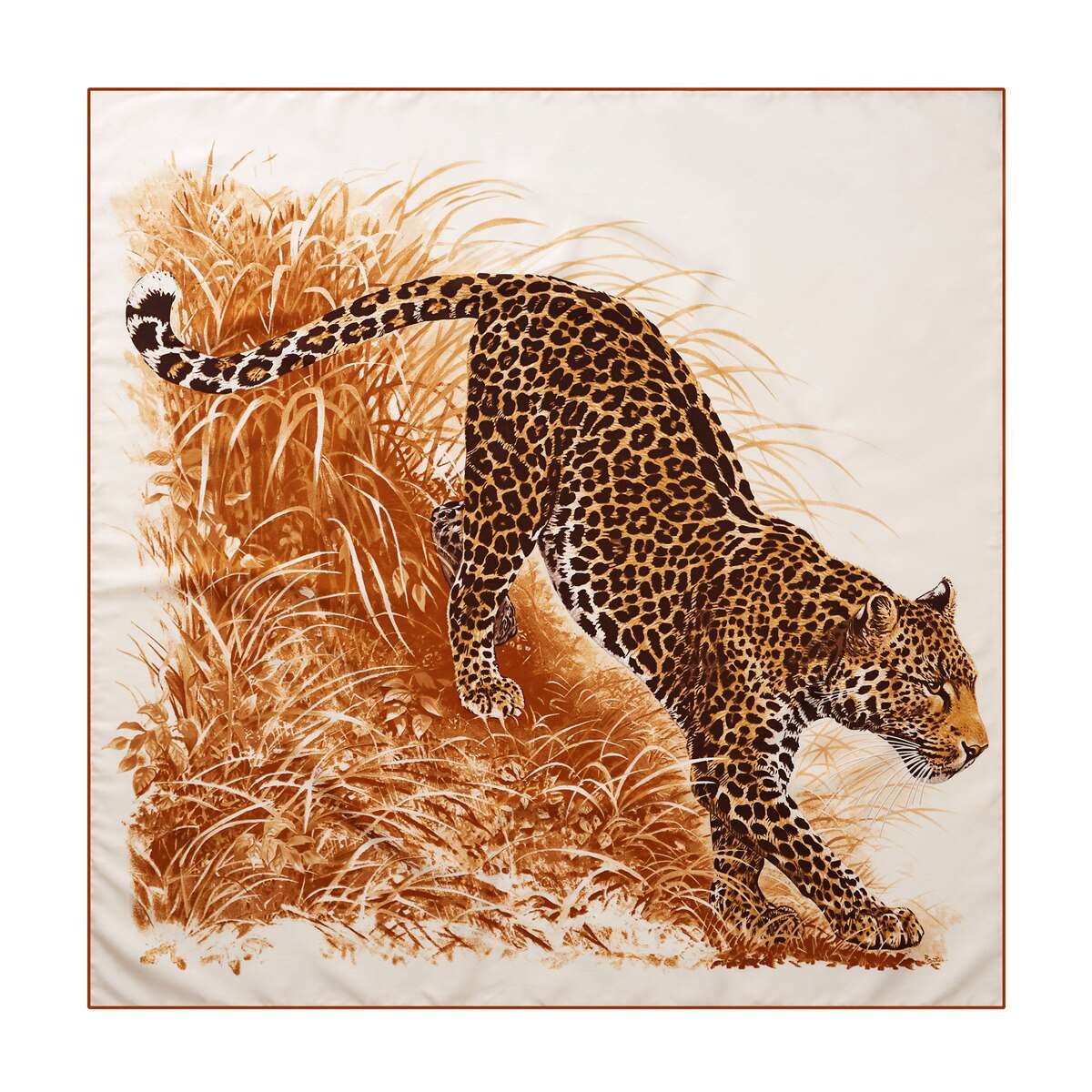 90cm Three Giraffes Brand Hijab Scarf Women Bandana Handmade Curled Twill Silk Square Scarf Luxury Foulard Head Scarves Shawl