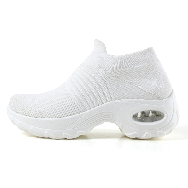 Hyper-Soft Women's Orthopedic Sneakers Platform White, Black, Red Walking Shoes for Women