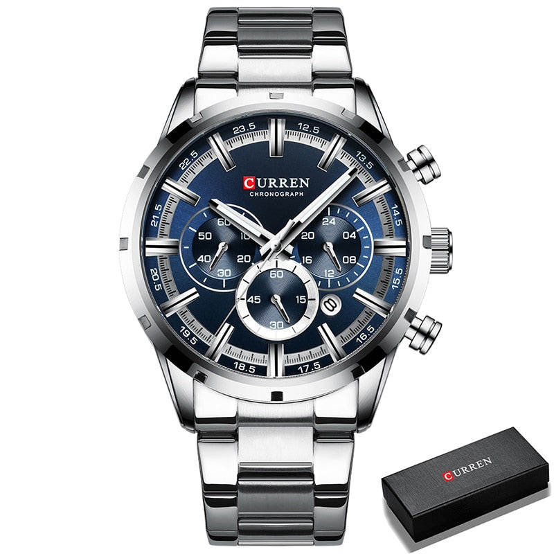 Men Watch Top Luxury Brand Sports Quartz | Waterproof Chronograph Wristwatch | Relogio Masculino