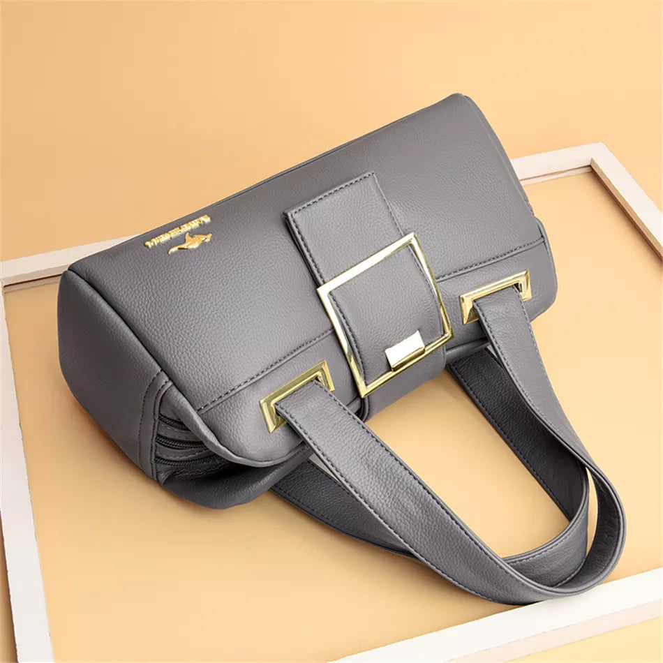 Multi Layered Women's Premium Leather Handbags Luxury Designer Bags