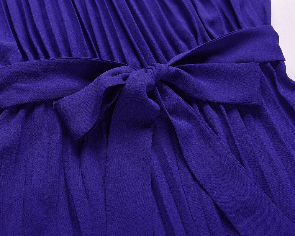 Solid Color Pleated Ruched Party Jumpsuit Women Elegant Halter Summer Autumn Sleeveless Office Playsuit Wide Leg Pants Rompers