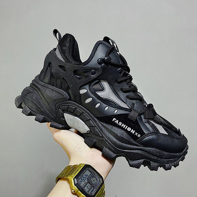 Men's Sneakers Breathable, Damping Sports Shoes with Thick Sole