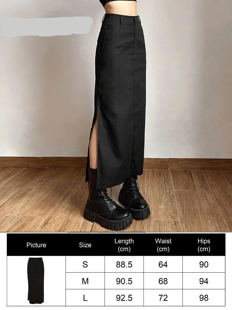 Gothic Mini Skirts Black High Waist Women Skirt 2023 New Y2k Style Harajuku Punk Goth Dark Grunge Streetwear Female Clothes