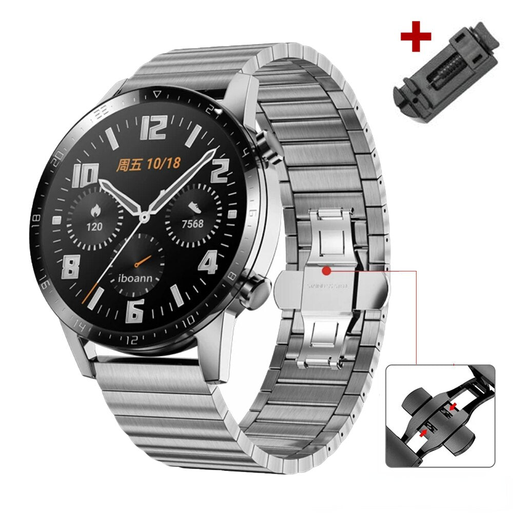 Luxury Stainless Steel Band for Samsung Galaxy Watch 5pro 40/44mm Watch 4 42/46mm for Huawei GT2 3 pro Strap for Seiko Bracelet