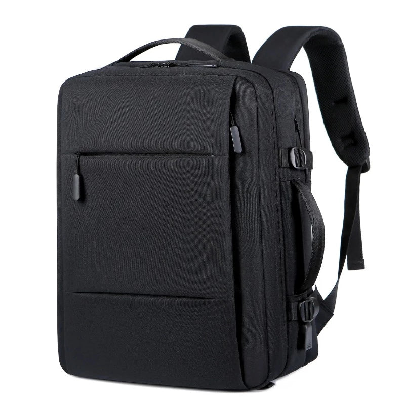 Expandable USB Bag Large Capacity Laptop Waterproof Fashion Backpack