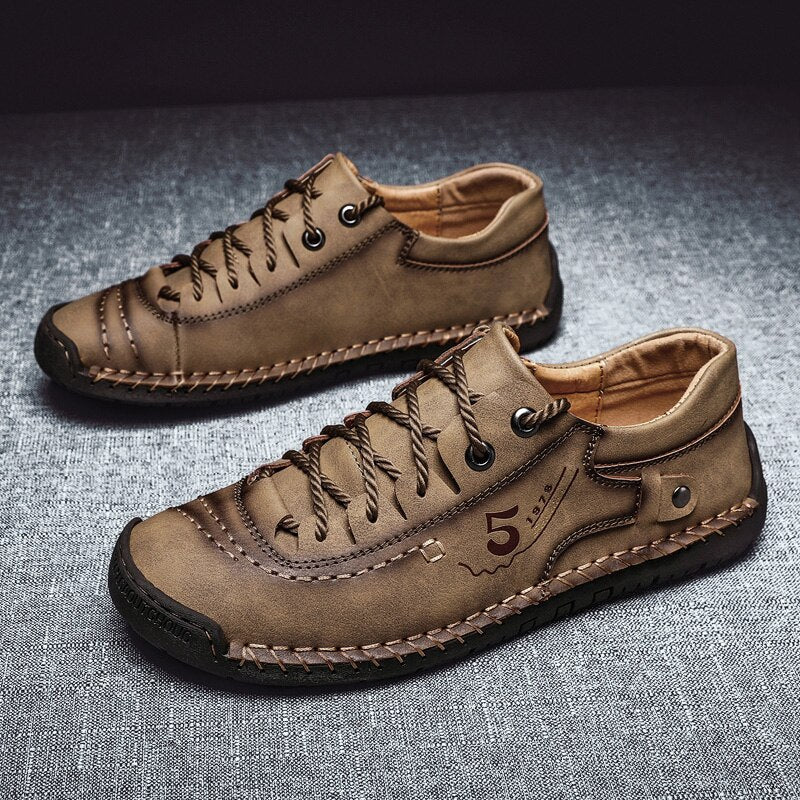 Handmade Leather Men's Casual Shoes Winter Men's Loafers with Fur, Comfortable Walking Shoes, Flats, Hot Sale Moccasins Shoes