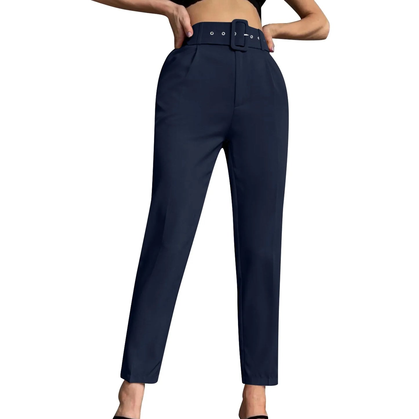 Womens Wide Leg Pants Casual Women'S Summer Solid Color High Waisted Slim Comfortable Casual Straight Leg Woman Tall Dress Pants