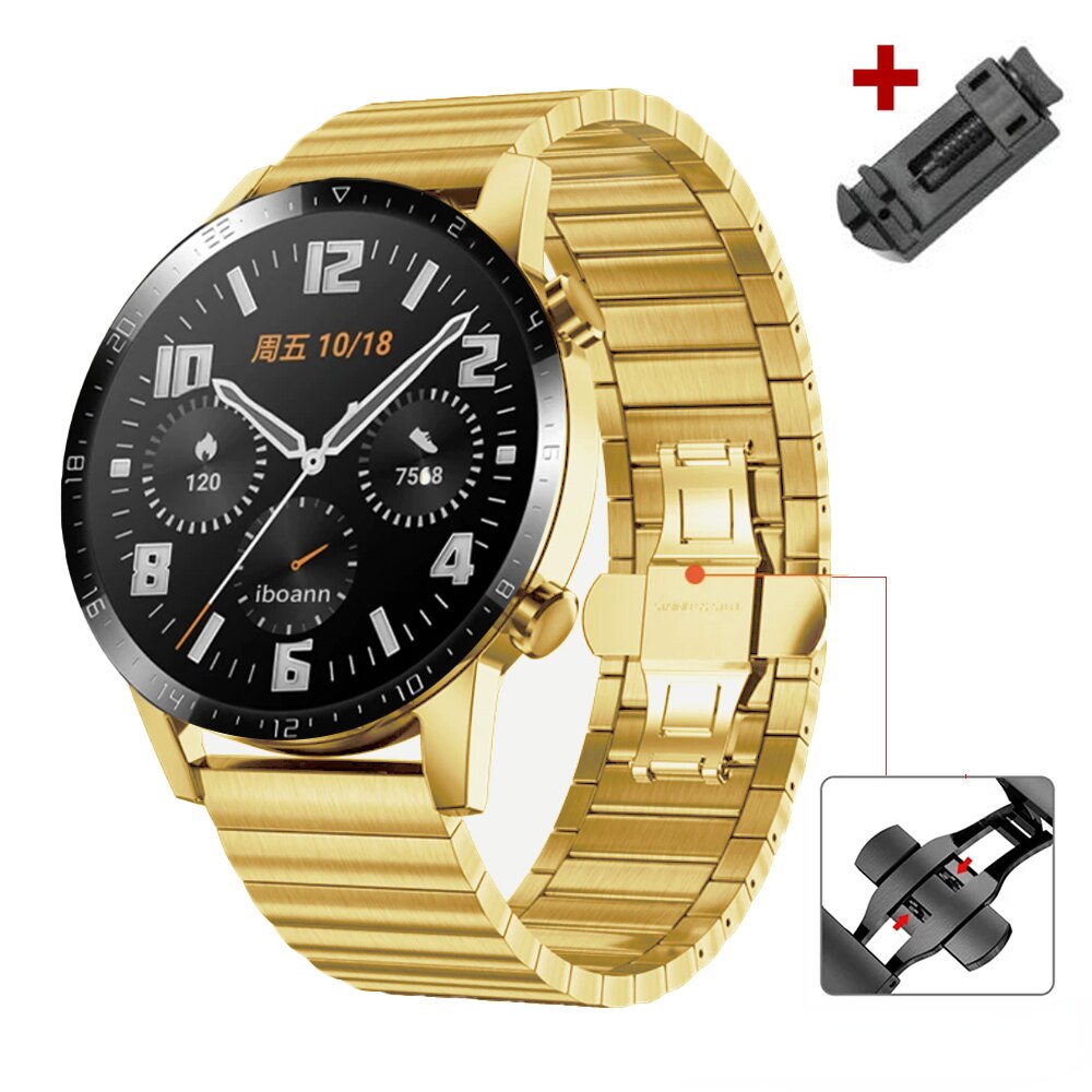 Luxury Stainless Steel Band for Samsung Galaxy Watch 5pro 40/44mm Watch 4 42/46mm for Huawei GT2 3 pro Strap for Seiko Bracelet