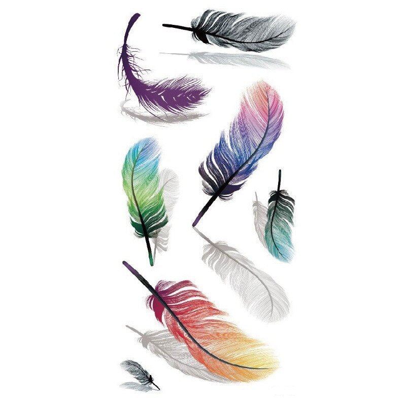 Waterproof Temporary Tattoo Sticker Butterfly Flower Rose 3D Scorpion Halloween Spider Body Art Arm Fake Tattoo Women