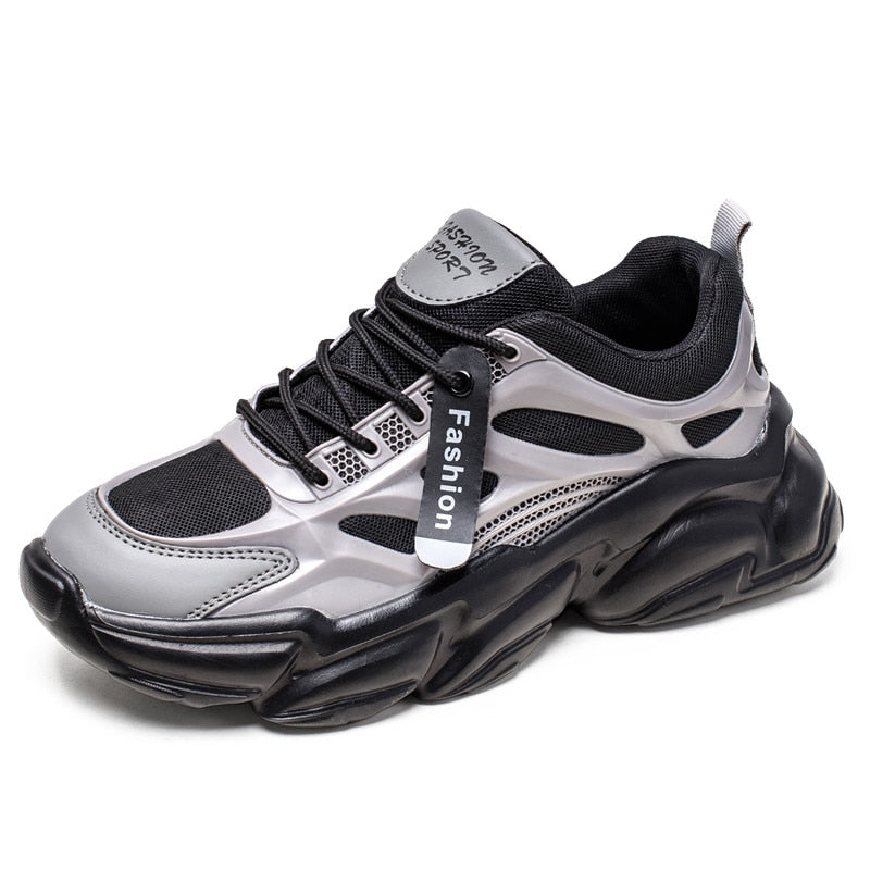 Men's Sneakers Breathable, Damping Sports Shoes with Thick Sole