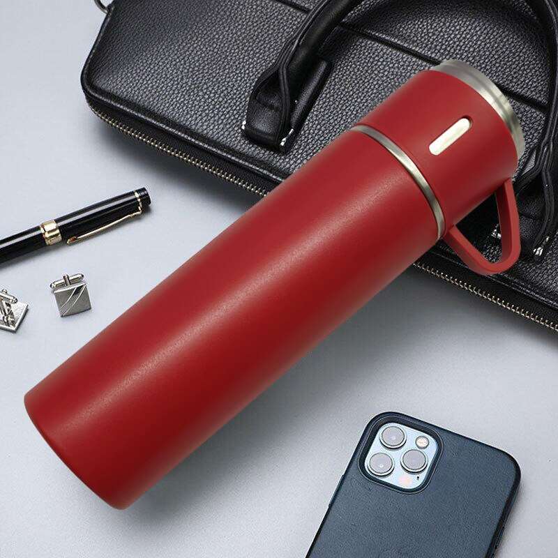 3 In 1 set of Thermos Mug Leak_Proof Travel Thermo Cup for Tea Water Coffee 500ML Gift Set