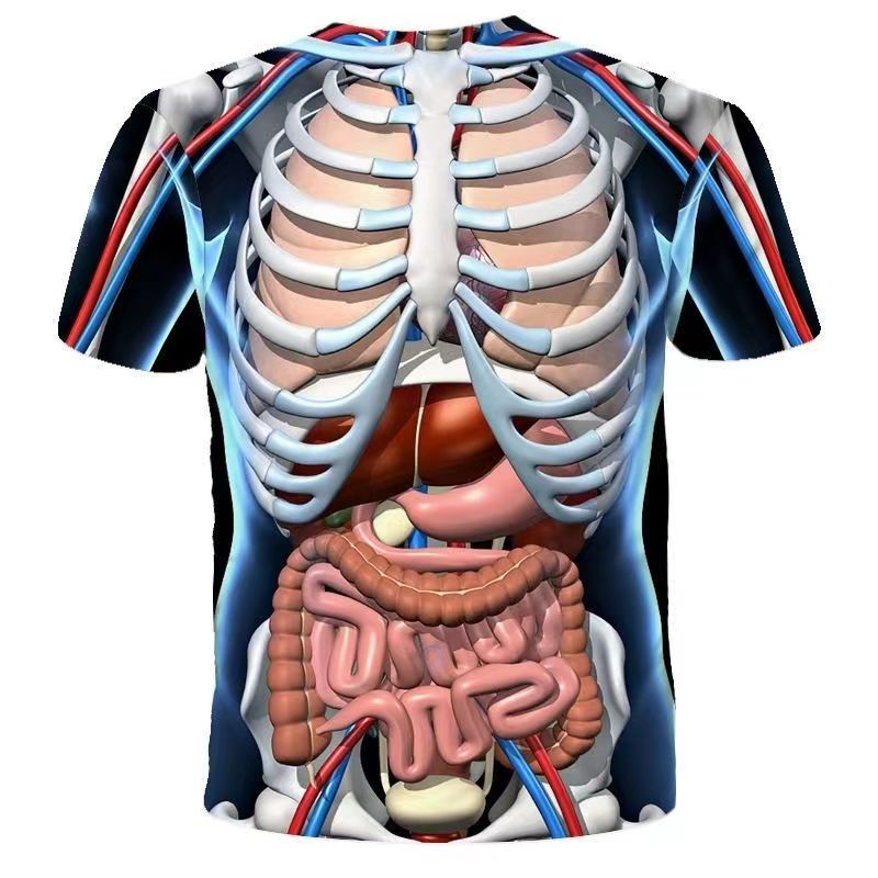 Men's 3D Stereoscopic Printing T-Shirt - Fashionable, Loose-Fit, and Comfortable Streetwear Hip Hop Summer Trend with 3D t shirt