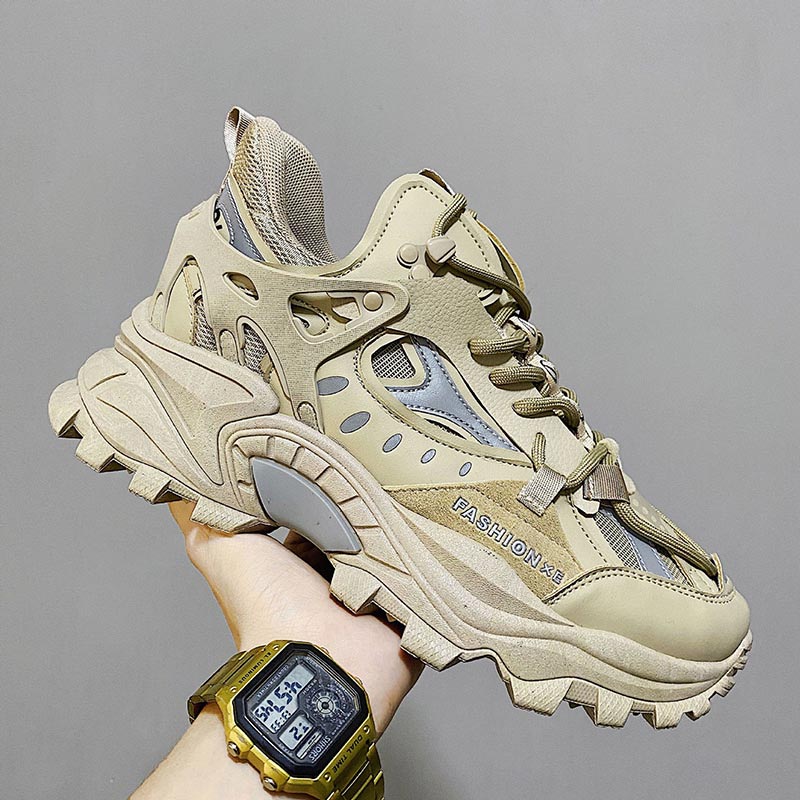 Men's Sneakers Breathable, Damping Sports Shoes with Thick Sole