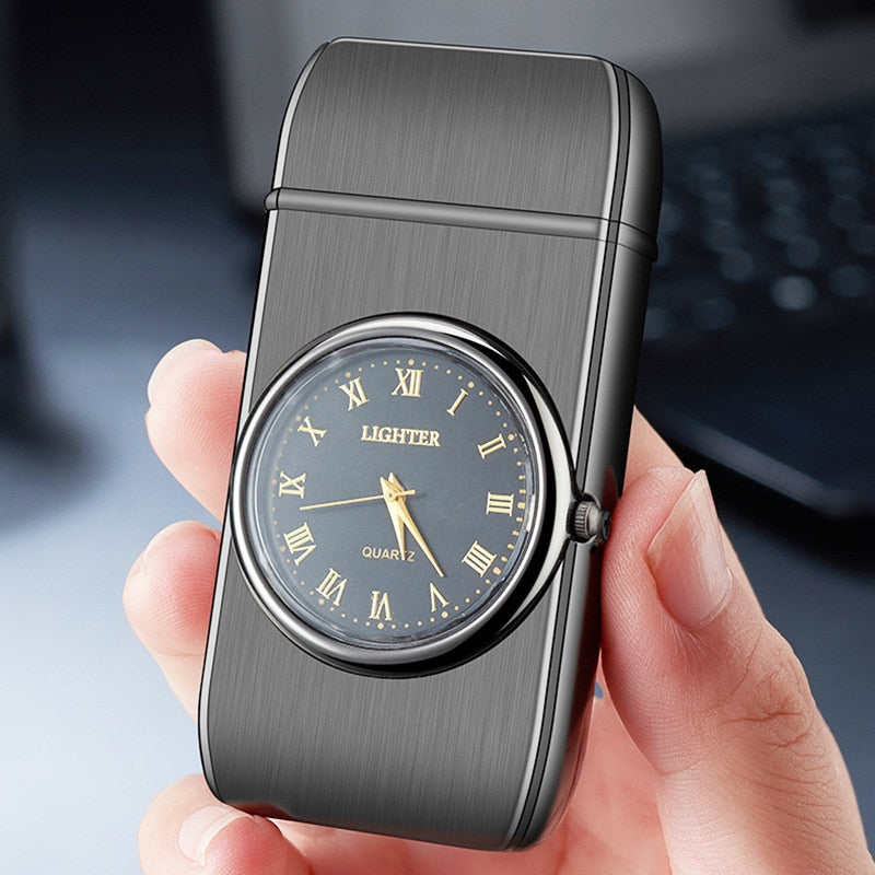 Windproof Butane Gas Lighters Turbo Lighters Unusual Lighters Metal Watch Lighters Men's Gadget Gift Cigarette Cigar Lighters