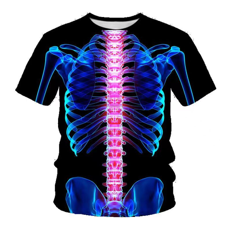 Men's 3D Stereoscopic Printing T-Shirt - Fashionable, Loose-Fit, and Comfortable Streetwear Hip Hop Summer Trend with 3D t shirt