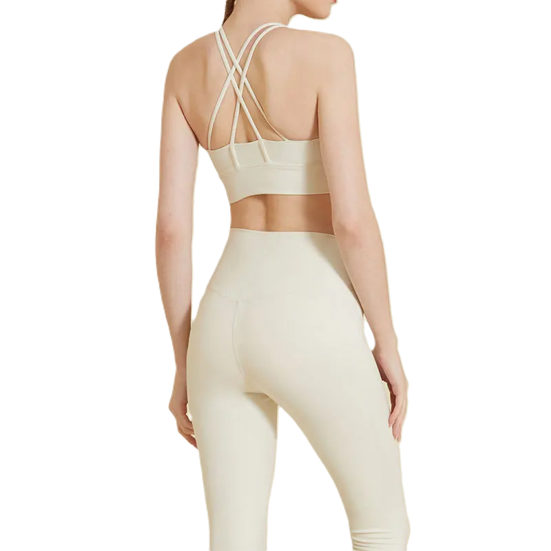 2Pcs Seamless Yoga Set Gym Fitness Clothing Women Suits Sports Bra Crop Top Workout Leggings Sportswear