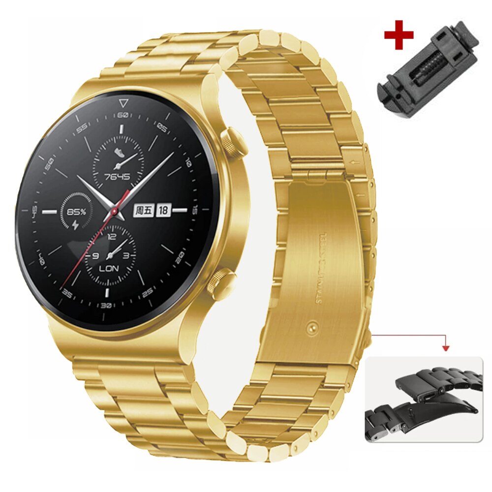 Luxury Stainless Steel Band for Samsung Galaxy Watch 5pro 40/44mm Watch 4 42/46mm for Huawei GT2 3 pro Strap for Seiko Bracelet