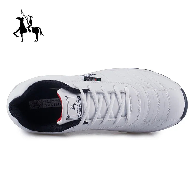 New Men Shoes Outdoor Leather Casual Sneakers Men Fashion Sports Running Tennis Large Size Shoes For Men