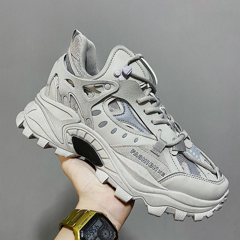 Men's Sneakers Breathable, Damping Sports Shoes with Thick Sole