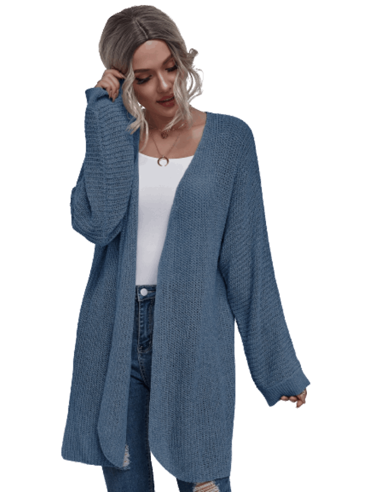 2023 Autumn Knit Sweater Women Harajuku Loose Retro Korean Cardigan - Warm, Long, Simple, College Casual Outwears
